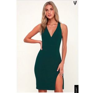 Lulu’s Forest Green Bodycon Dress